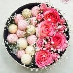 باکس شکلات و گل